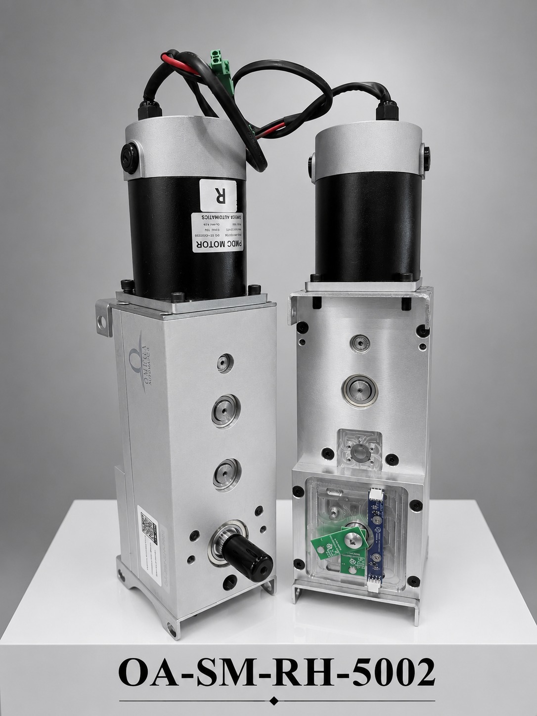 Surface Mount RH Motor - Complete Gear Train - OA-SM-RH-5002 (Dual View)